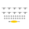 thumbnail image 3 of 40 Pcs 29mm Fingerboard Trucks Finger Skateboard Deck with Nuts with Spanner Screwdriver for Finger Skateboards, 3 of 8