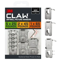 3M CLAW Drywall Picture Hanger Kit, Variety Pack with Spot Markers, Holds Up To 65 lbs