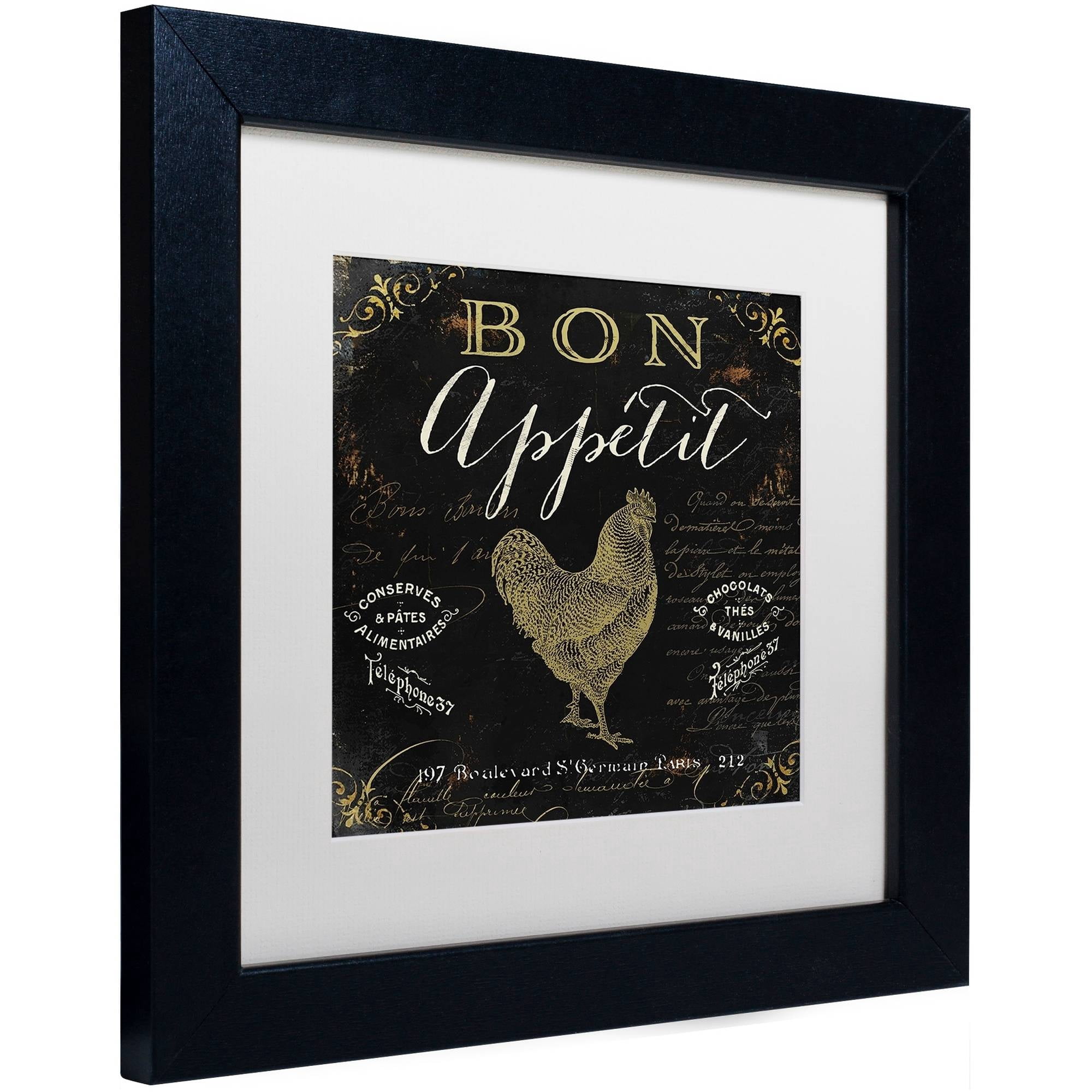 Trademark Fine Art "La Cuisine V" Canvas Art by Color Bakery White Matte, Black Frame