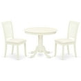 thumbnail image 2 of East West Furniture Dining Room Set Linen White, ANDA3-LWH-C, 2 of 6