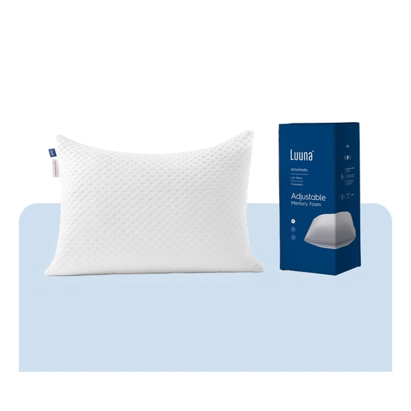 Almohada Luuna Ajustable Firme Tamaño King Size Memory Foam Ajustable
