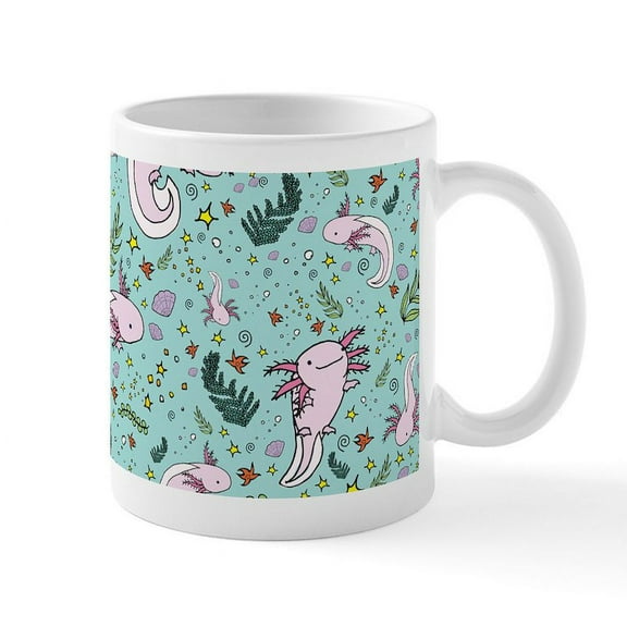 CafePress - Axolotls Mugs - 11 oz Ceramic Mug - Novelty Coffee Tea Cup