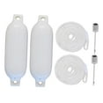 thumbnail image 2 of 2x Marine Boat , Anchor Buoy Float Inflatable Dock Edge Mooring Buoy Dock Float for Row Boats Fishing Small Boats, Yachts Boat Dock 1.5m White Rope, 2 of 8