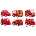 thumbnail image 2 of BESTSKY 1 Set/6pcs Construction Vehicle Toy Trucks Mini Size Push and Go Sliding Fire Truck Car Models Early Educational Toy for Children over 3 Years Old Boys Girls Kids Gift, 2 of 7