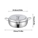 thumbnail image 3 of Freidora de acero inoxidable Nueva freidora japonesa Freidora de acero inoxidable con tapa, control de temperatura y rejilla para filtro de aceite, adecuada para uso doméstico en la cocina, 3 of 8