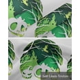 thumbnail image 6 of Halloween Linen Curtain Valance for Bedroom/Bathroom/Kitchen/Office/Living/Dining Room Window,Green Ombre Pumpkins Castle Witch Rod Pocket Topper Decorative Cafe Drapes Panel 60"x18", 6 of 6