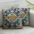 thumbnail image 3 of Cute Tribal Tapestry Hues Hidden Zipper Home Sofa Decorative Boho Throw Pillow Cover Cushion Case Square  Design Printed Pillowcase, 3 of 7