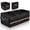 Black, variant on MORSUMA Trunk Organizer for Car SUV Truck, 100L Collapsible Car Storage Organizer with Dividers, Heavy Duty Oxford Fabric