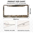 thumbnail image 4 of Coolnut Vintage Daisy View 2 Holes Car License Plate Frames 2PCS, Car License Plate Holder with Screw Caps Cover Set Automotive Exterior Parts Decoration for US Vehicles, 4 of 7