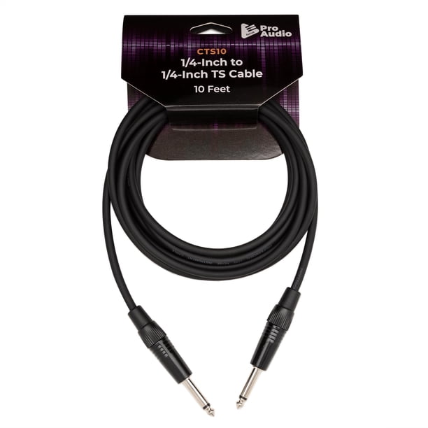 Cable para guitarra FocuProAudio FPA-CTS10 10 pies 1/4 TS-TS