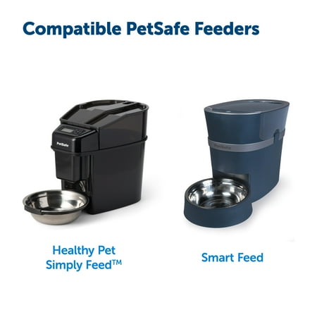PetSafe 2-Pet Meal Splitter with Bowl - Designed for PetSafe Smart Feed and Healthy Pet Simply Feed Automatic Cat Feeder - No-Mess Food Dispensing - Includes Privacy Panel