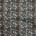 thumbnail image 1 of oneOone Rayon Rust Brown Fabric Kids Game Diy Clothing Quilting Fabric Print Fabric By Yard 56 Inch Wide, 1 of 4