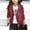 Wine, variant on ATOGUTA Girls' Outerwear Jackets & Coats Children's Motorcycle Faux Leather Zipper Coat Black, Size 3T-13