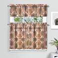 thumbnail image 4 of Set of 3 Dinosaur Curtains for Kitchen - Vibrant Roaring Dino & Cartoon Dinosaur Design, Short Tier Window Treatment Panels with Valance, Machine Washable, 4 of 5