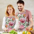 thumbnail image 3 of Pioneer Flower Floral Print Pattern Apron-Garden Aprons for Women with Pockets-Cotton Linen Waterproof Kitchen Cooking Gardening Aprons Adjustable for Kitchen,Cooking,BBQ and Salon 33x27 Inch, 3 of 7
