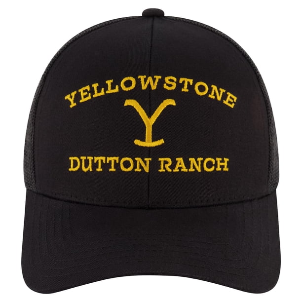 Gorra Yellowstone ajustable de malla Snapback Trucker Midnight