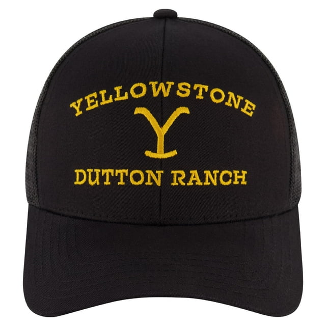 Gorra Yellowstone ajustable de malla Snapback Trucker Midnight