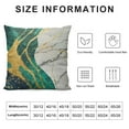 thumbnail image 5 of Nawypu Emerald Green Gold Marble Throw Pillow Covers Decorative Green and Gold Pillow Cases Cushion Covers for Sofa Couch Car Bedroom Home Decor, 5 of 5