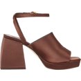 thumbnail image 6 of Circus by Sam Edelman Miranda Dark Chocolate Ankle Strap Open Toe Heeled Sandal (Dark Chocolate, 8), 6 of 6