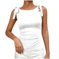 thumbnail image 4 of MAFYTYTPR Women's Tie Shoulder Boat Neck Tank Tops Spring Summer Solid Color Fitted Casual Tops for Everyday Wear 1PC S-XXL, 4 of 8