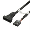 thumbnail image 4 of Yinanstore USB 3.0 20-Male to USB 2.0 9- Socket Converter Adapter Cable Motherboard Cable 15cm, 4 of 6