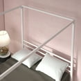 thumbnail image 4 of Zinus Patricia 72" White Metal Canopy Platform Bed Frame, Queen, 4 of 7