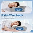 thumbnail image 5 of Vccoem Cervical Pillow for Neck Pain Relief, Ergonomic Hollow Design, Odorless Memory Foam Pillow for Sleeping, Orthopedic Contour Neck Support Pillows with Additional Pillowcase,(White Paired Gray), 5 of 12