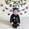 thumbnail image 5 of JAKANYQ Bodysuits My First Halloween Outfit Newborn Baby Boy Girl Clothes Infant Bat Clothes Hoodie Romper Playsuit Bodysuits Simple Stretchy, 5 of 7