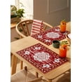 thumbnail image 4 of Retro Ethnic Placemats Set of 8 Tribal Boho Red Vintage Oriental Heat Insulation Washable Place Mats, Rustic Non-Slip Table Mats for Dining Table Party Kitchen Decor,13x19 Inch, 4 of 4