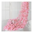 thumbnail image 1 of Flor De Seda Colgante Simulada, Guirnalda De Sakura Falsa Hecha A Mano, Decoración De Ratán De Flores Artificiales Para Bodas, Fiestas, Hogar, Jardín, Restaurantes, Balcón, 1 of 8