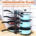 thumbnail image 2 of Estante de Ollas, Organizador Ajustable de 8 Capas para Ordenar Ollas, Sartenes y Tapas, Resistente y Estable para Ahorrar Espacio en Cocina, Facil Ensamblaje(8Capas Vertical), 2 of 13