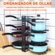 thumbnail image 2 of Estante de Ollas, Organizador Ajustable de 8 Capas para Ordenar Ollas, Sartenes y Tapas, Resistente y Estable para Ahorrar Espacio en Cocina, Facil Ensamblaje(8Capas Vertical), 2 of 13