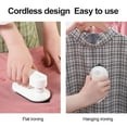 thumbnail image 4 of Portable Mini Electric Iron Cordless Rechargeable Dry Iron Wrinkle Remover Touch-Up Ironing for Home Business Trip Travel, 4 of 7