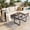Brown/Beige, variant on Tappio 5 Piece Patio Furniture Sets, Outdoor Patio Set Sectional Sofa, All-Weather PE Rattan Outdoor Couch with Cushion and Glass Table for Garden, Backyard, Porch, Brown/ Beige