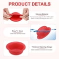 thumbnail image 2 of Uxcell 3-Pack Silicone Pot Lid Covers, 2" ID Universal Pot Lid Top Knob Heat Resistant Handle Caps for Kitchen Cookware, Non-Slip Safe Hold Grip Protectors [Gray,Red,Gray Blue], 2 of 6