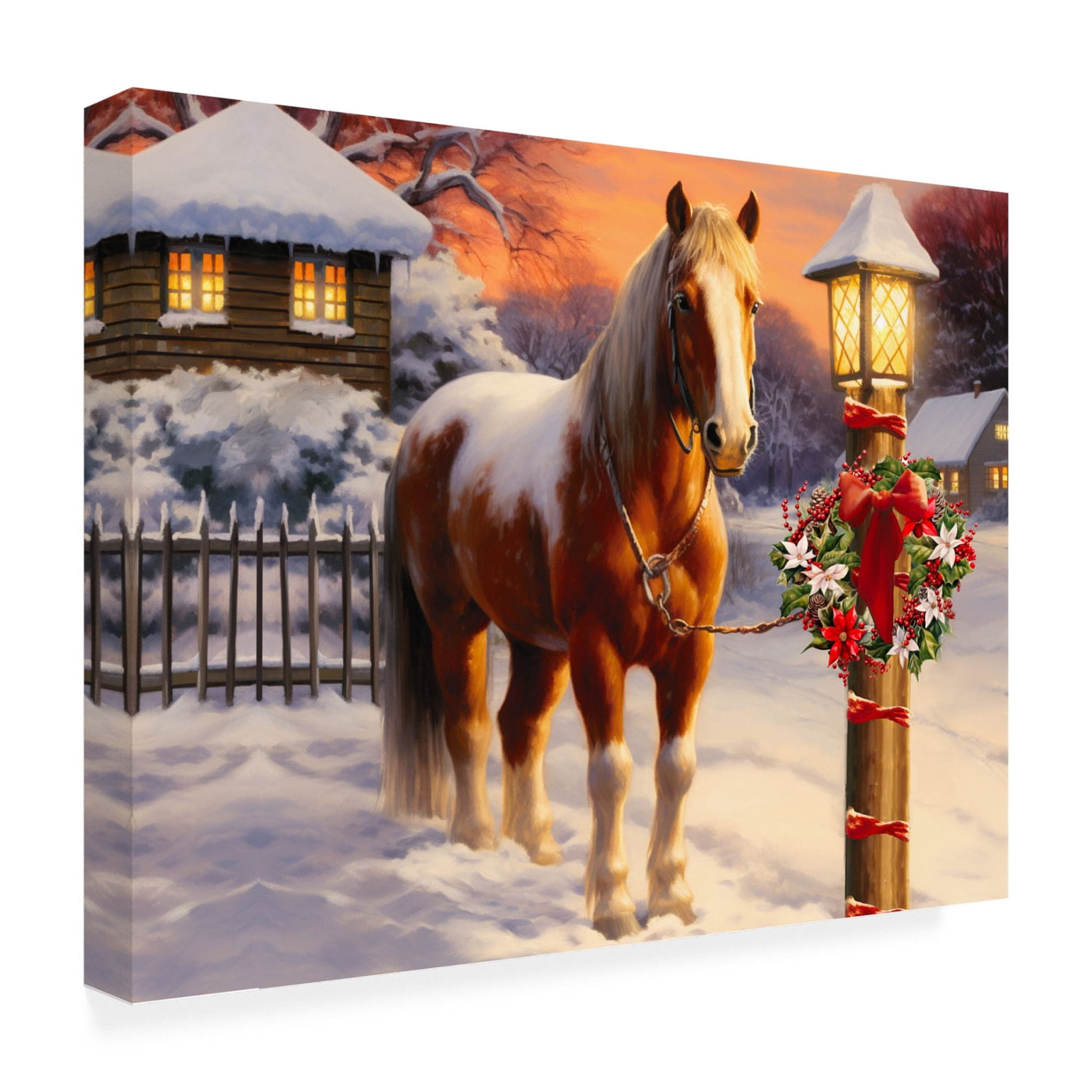 Canvas Wall Art - Stewart 'At Home' Wall Art for Living Room, Bedroom, or Office Décor by Trademark Fine Art - 19 x 14 Inches