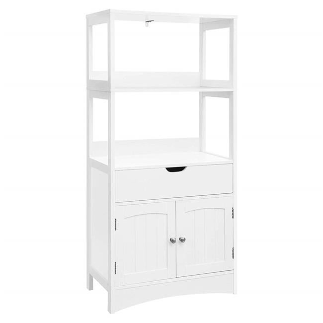 Benjara BM209187 Wooden Bathroom with 2 Shelves & 2 Door