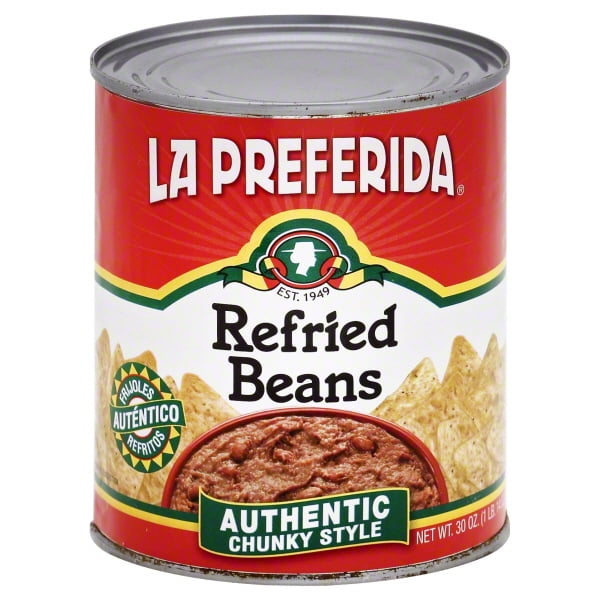 La Preferida Authentic Chunky Style Refried Beans, 30 Oz