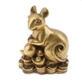 thumbnail image 5 of Chinese Feng Shui Money Lucky Zodiac Animal Figurines Rat Statue Ornament, 5 of 6