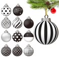 thumbnail image 2 of 12 bolas de Navidad de 8 cm para colgar en el árbol de Navidad, adornos navideños para el hogar, regalos de Navidad y Año Nuevo 2024, 2 of 5