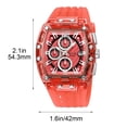 thumbnail image 3 of Reloj de negocios para hombre con manecillas luminosas – Reloj de pulsera cronógrafo de cuarzo resistente al agua para ocasiones formales y uso diario, reloj analógico clásico para la oficina y u, 3 of 6