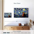 thumbnail image 4 of Elephant Stock Dogs Journey Starry Night Wall Art - Horizontal Canvas Wall Art - Bedroom Wall Decor - Animal Canvas - Black And Blue Decor - 12" x 8", 4 of 8