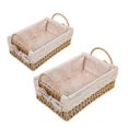 thumbnail image 4 of Desktop Woven Storage Basket For Home Supplies Charming Khaki Color Perfect For Bedroom And Shop 2Set, 4 of 4