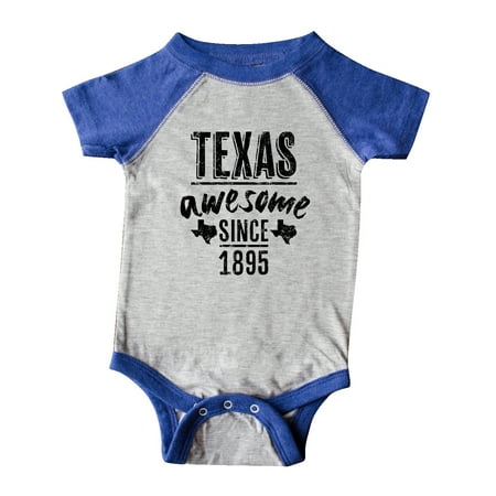 

Inktastic Texas Awesome Since 1895 Gift Baby Boy or Baby Girl Bodysuit