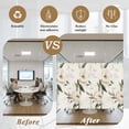 thumbnail image 6 of Vintage Floral Spring Window Privacy Film, Farmhouse Botanical White Flowers Static Cling UV Sun Blocking Tint Film Heat Control Windows Films for Bedroom Bathroom, Window Stickers 17.7"x39.3", 6 of 8