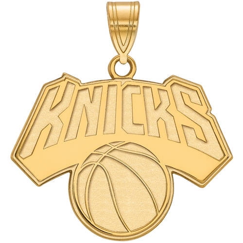 NBA New York Knicks 14kt Yellow Gold Large Pendant