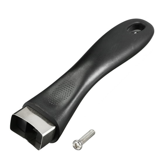 Uxcell Pan Replacement Handle Black 6.5inch with Screw Nonstick Saucepan Cookware Skillet Stainless Steel Handle