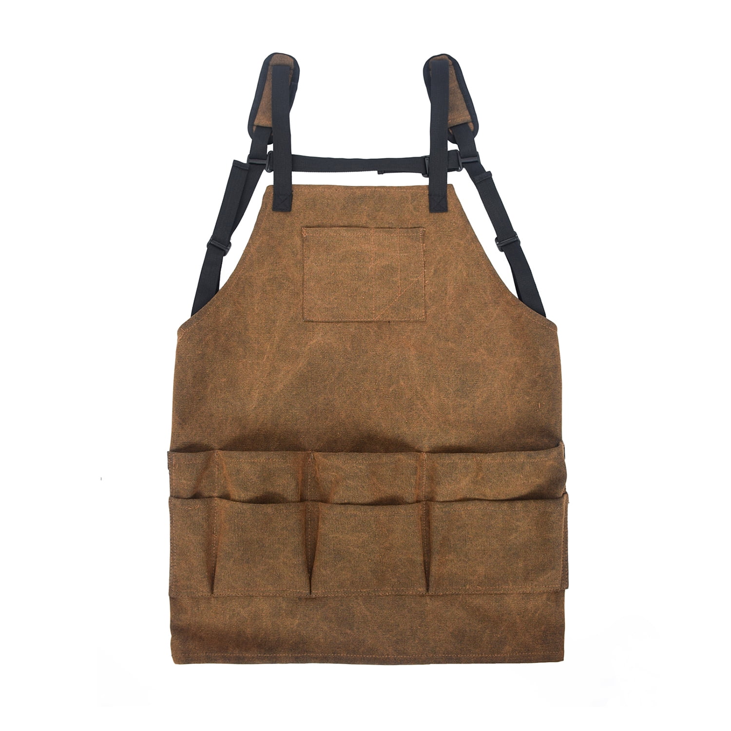 Garden Tool Apron Canvas Adjustable Waist Tool Apron with Pockets