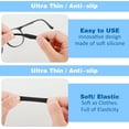 thumbnail image 3 of GIXUSIL Silicone Glasses Ear Grip, Comfort Non Slip Glasses Ear Grippers, Glasses Ear Cushion, Eyeglass Temple Tips Sleeves Anti Slip Eyeglass Ear Pads for Sunglasses (5 Pairs, Black), 3 of 7