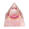 thumbnail image 2 of TIMIFIS Resinous Pyramid Ring Crystal Energy Chip Drip Resin Home Office Desktop Ornament Home Decoration, 2 of 6